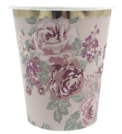 Vintage floral  - cups